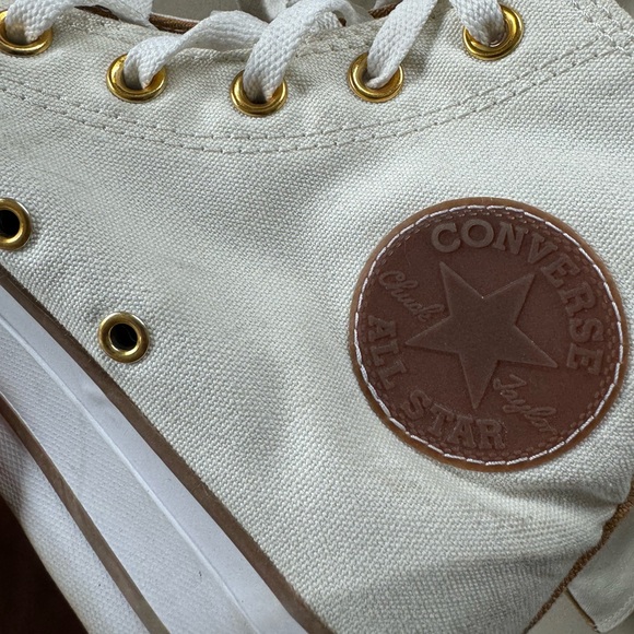 Custom Design white platform converse - Picture 6 of 13